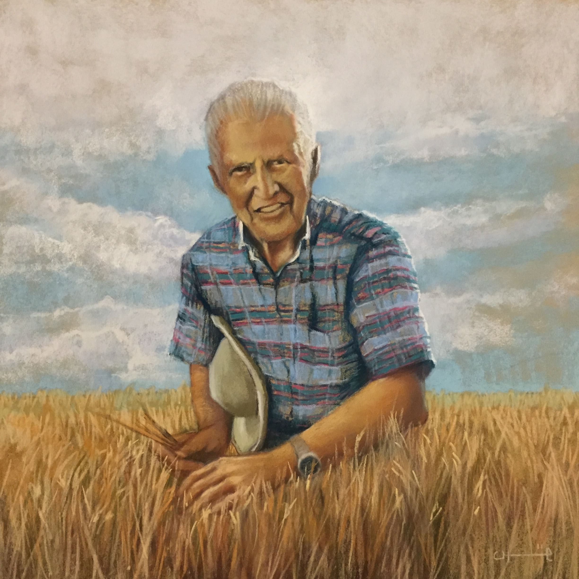 N. borlaug study in pastel (JPG)
